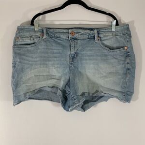 Torrid Light Blue Denim Jean Short Shorts